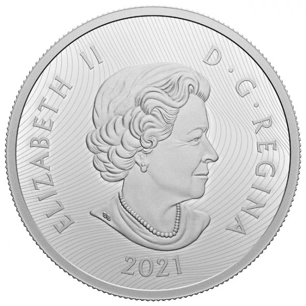 50 dolar Stříbrná mince jezero Louise