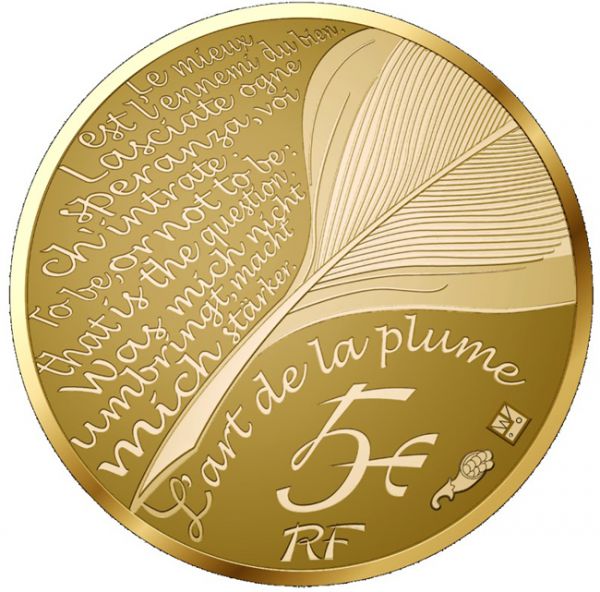 Zlatá mince Jean De La Fontaine - Začátek nové série Umění pera