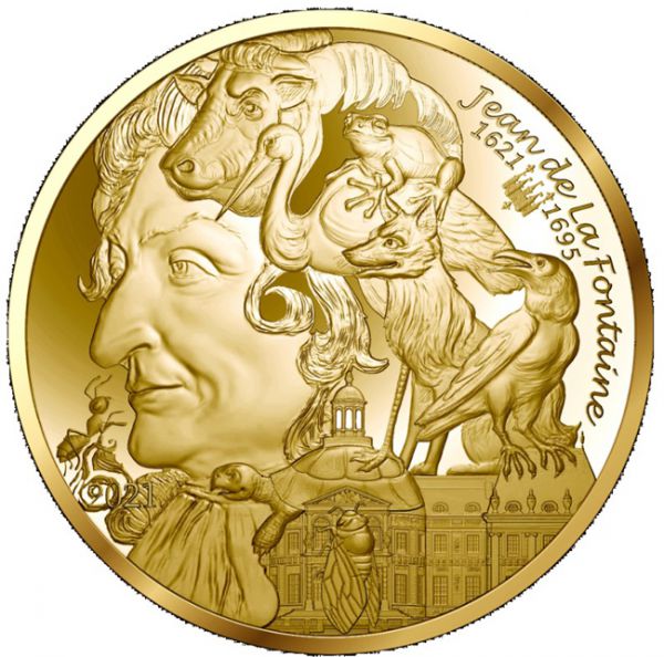 Zlatá mince Jean De La Fontaine - Začátek nové série Umění pera