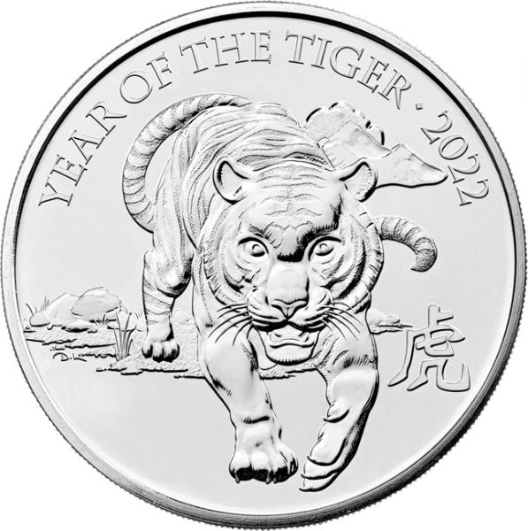 Stříbrná mince Lunární Tigr