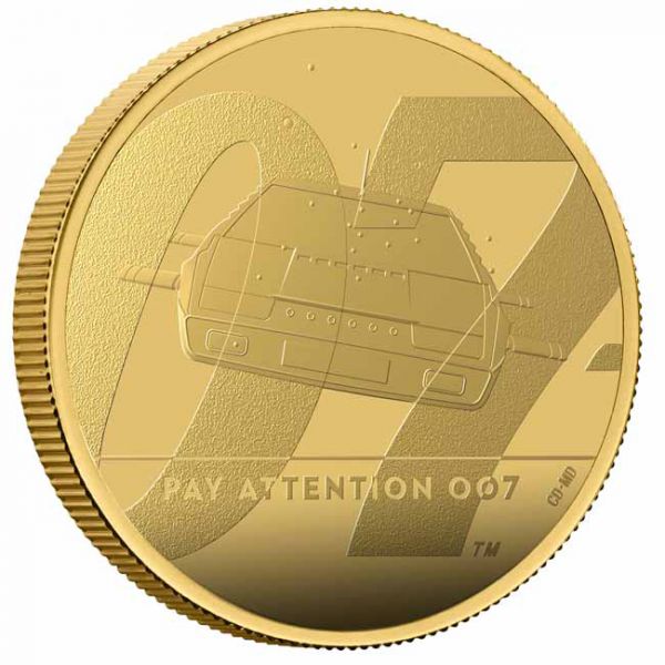 Pozor na 007 James Bond zlatá mince