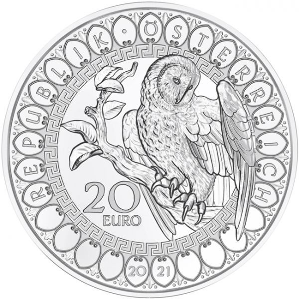 Stříbrná mince Moudrost sovy