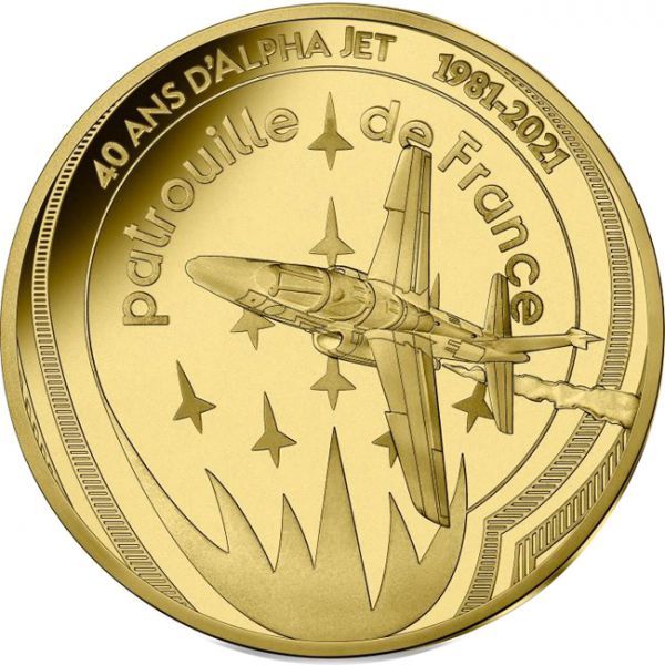 Zlatá mince Alpha Jet 1/4 Oz