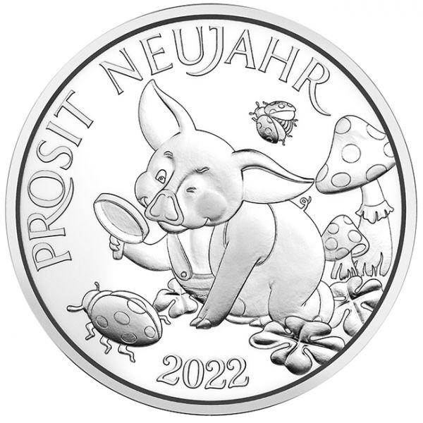 Stříbrná mince Token štěstí 2022