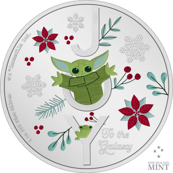 Stříbrná mince Star Wars Vánoční pozdravy 1 Oz