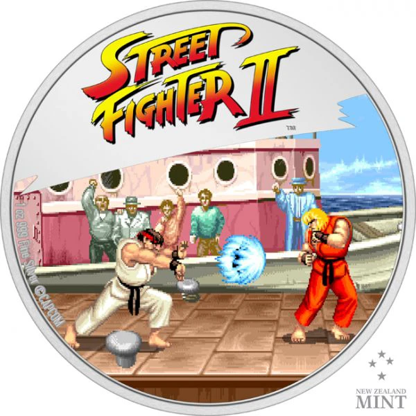 Street Fighter II - 1 unce stříbrná / barevná