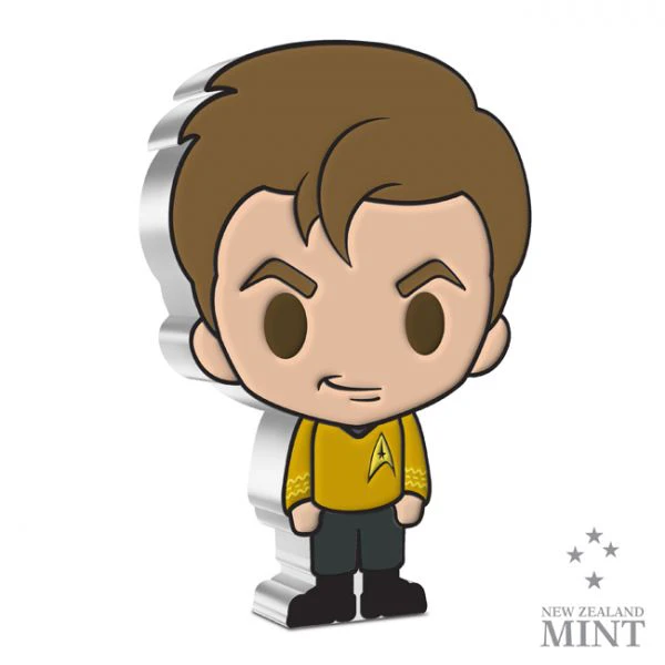 Chibi: Kapitán Kirk - 1 oz stříbra / barevná