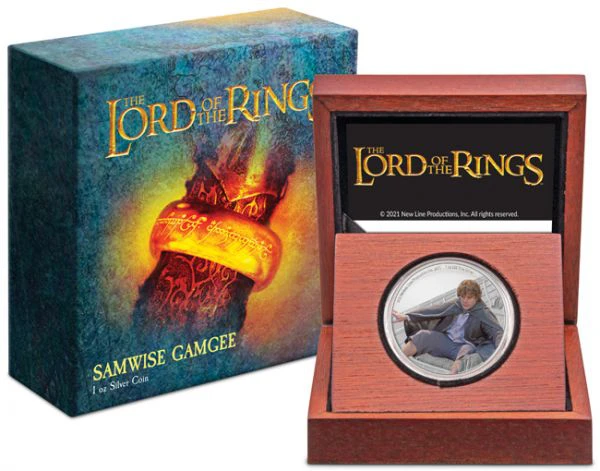 The Lord of the Rings: Samwise Gamgee - 1 unce stříbra/barevná