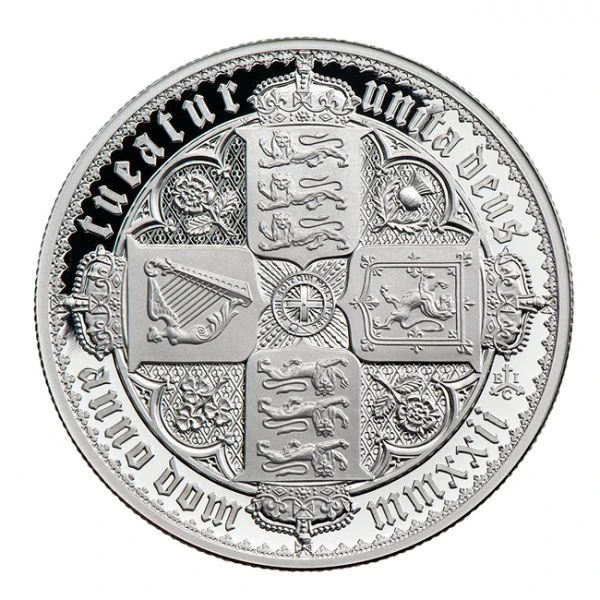 Gotická koruna - 1 uncová stříbrná mince