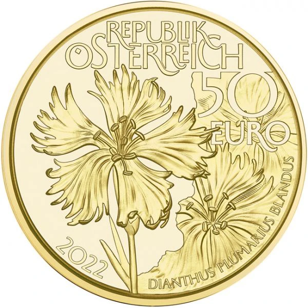 50 Euro zlatá mince Na divoké vodě 
