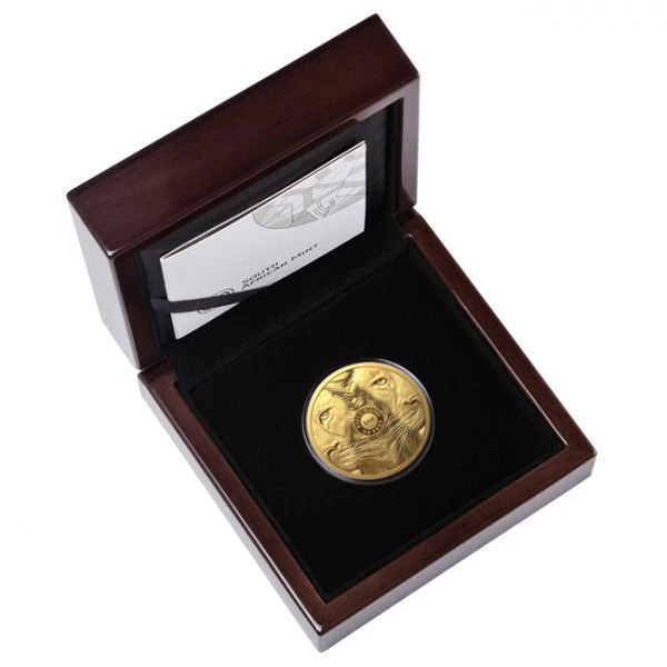 Velká pětka II - Lev 1 oz zlatá mince