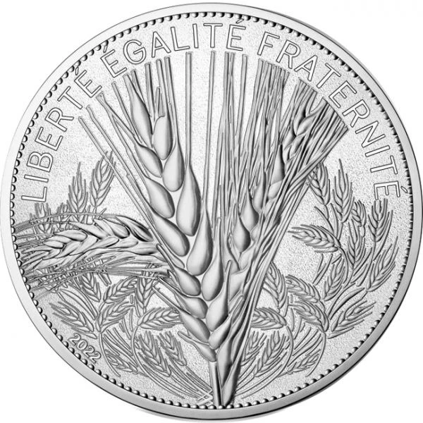 Pšenice, 100 EUR stříbrná mince