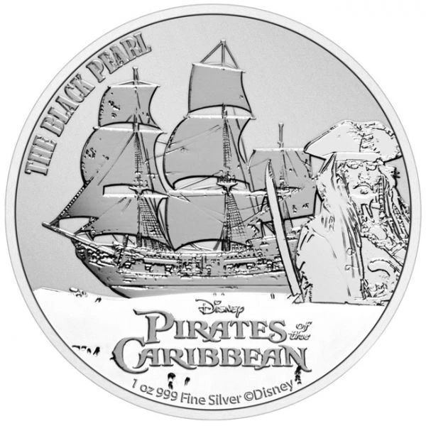 Piráti z Karibiku - Černá perla 1 oz stříbra