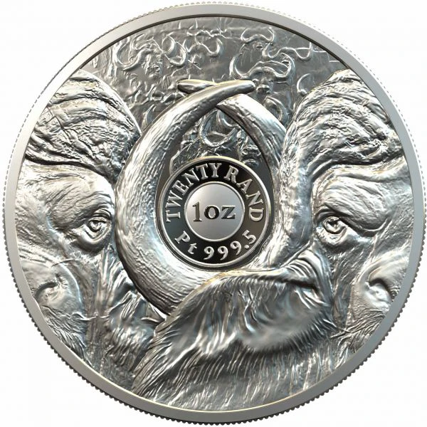 Platinová mince Big Five - Buvol 1 Oz PP