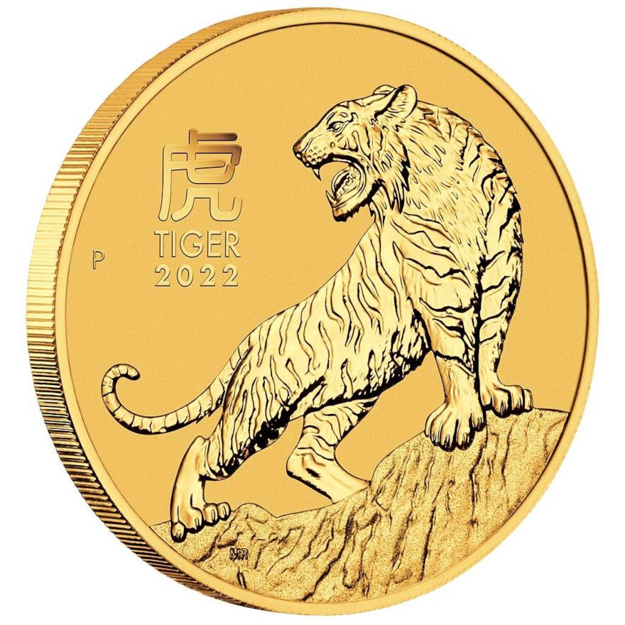 Zlatá mince Lunární serie III - Rok Tigra 1/4 Oz 2022