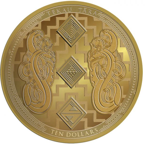 Sada  2 mincí Tane Mahuta, 2 x 1/2 oz zlato