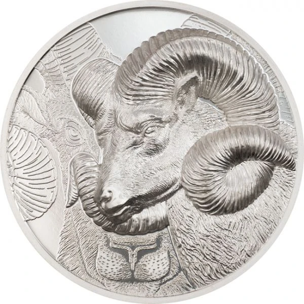 Nádherná 3 uncová stříbrná mince s ultra vysokým reliéfem
