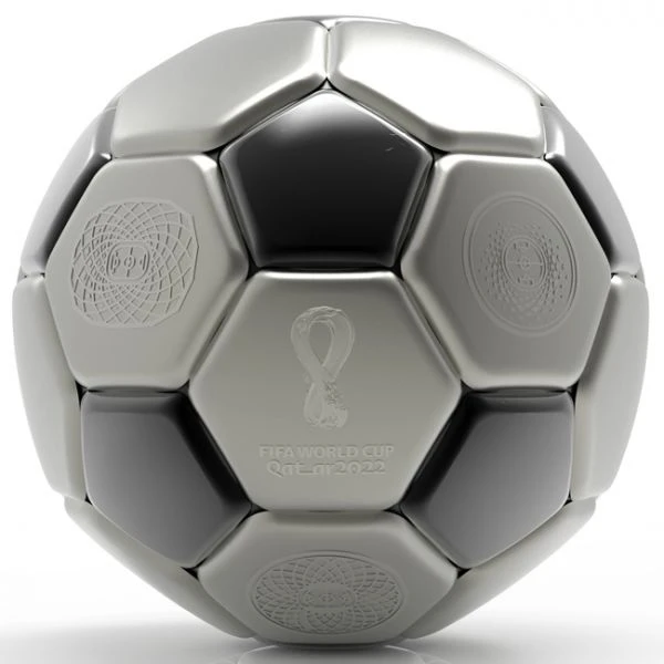 Mistrovství světa ve fotbale FIFA Katar 2022 Fotbal 3 unce stříbra
