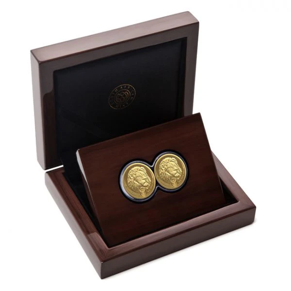 Velká pětka II - Sada zlatých mincí lev 2 x 1/4 unce