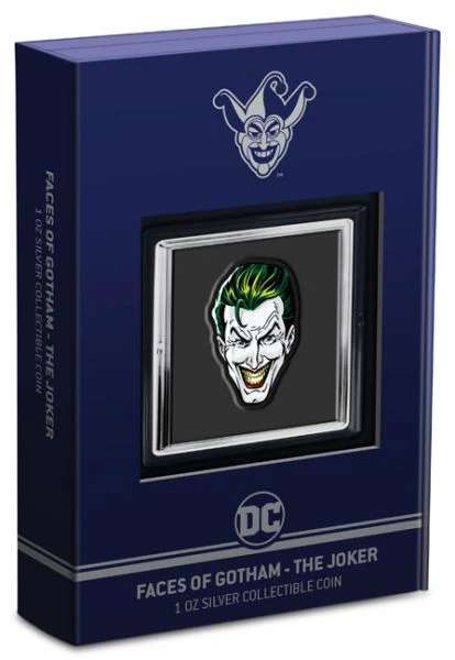 Faces of Gotham: Joker 1 oz stříbro
