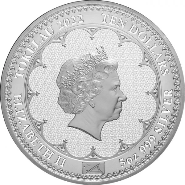 Platinové jubileum královny Alžběty II 5 oz stříbra