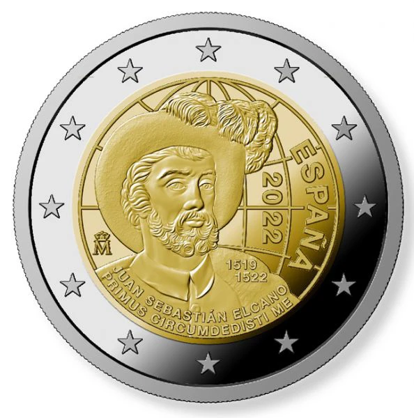 2 Euro Juan Sebastián de Elcano CuNi
