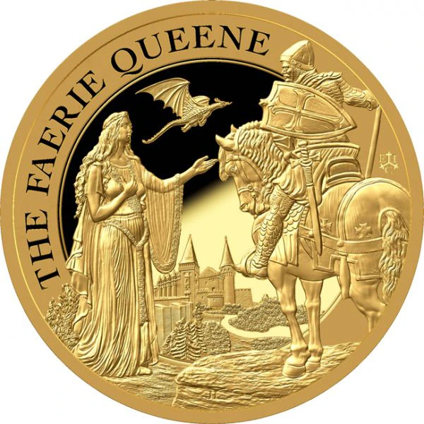 Vílí královna 1 uncová zlatá mince