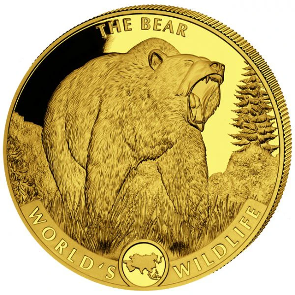Medvěd 5 uncí zlata