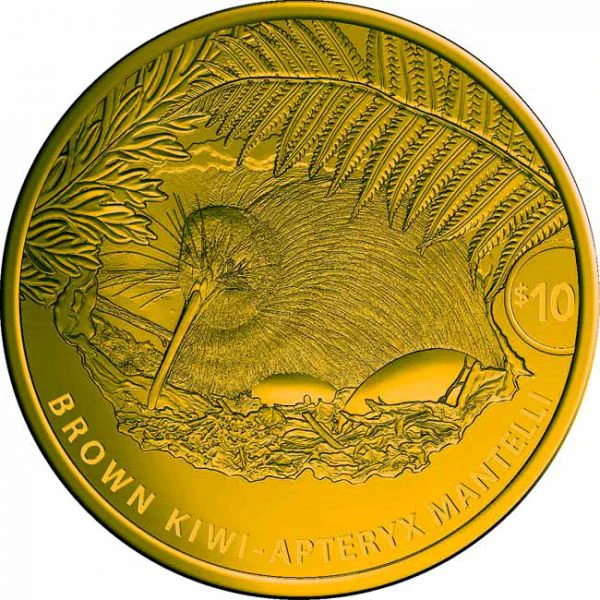 Zlatá mince Kiwi