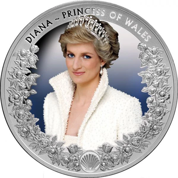 Diana - Královna srdcí 1 oz stříbra