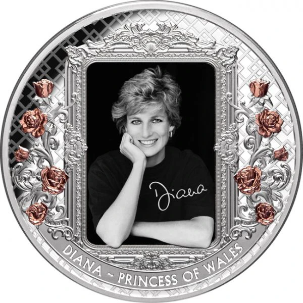 Diana - Královna srdcí 5 oz stříbra