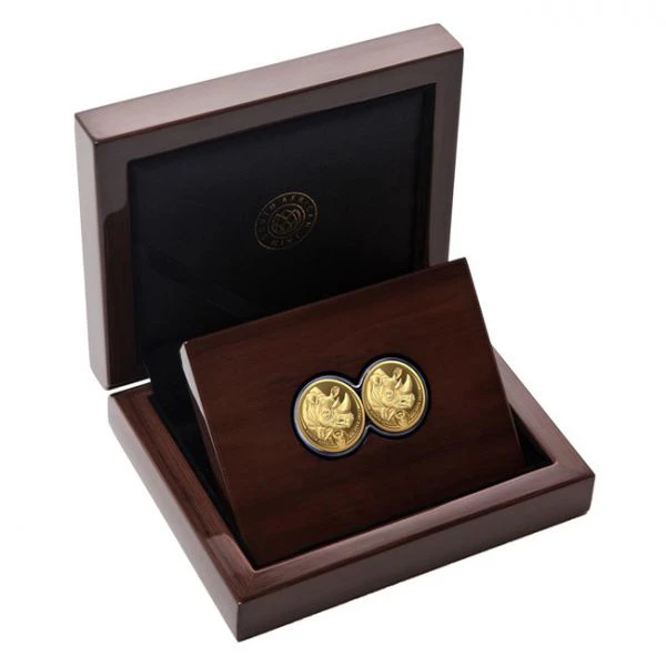 Velká pětka II - Sada zlatých mincí Nosorožec 2 x 1/4 unce