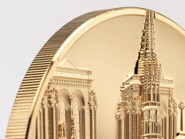 Paříž Notre Dame, 5 uncí zlata ultra vysoký reliéf