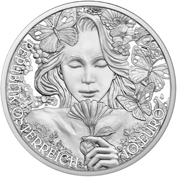 Měsíček lékařský stříbrná mince