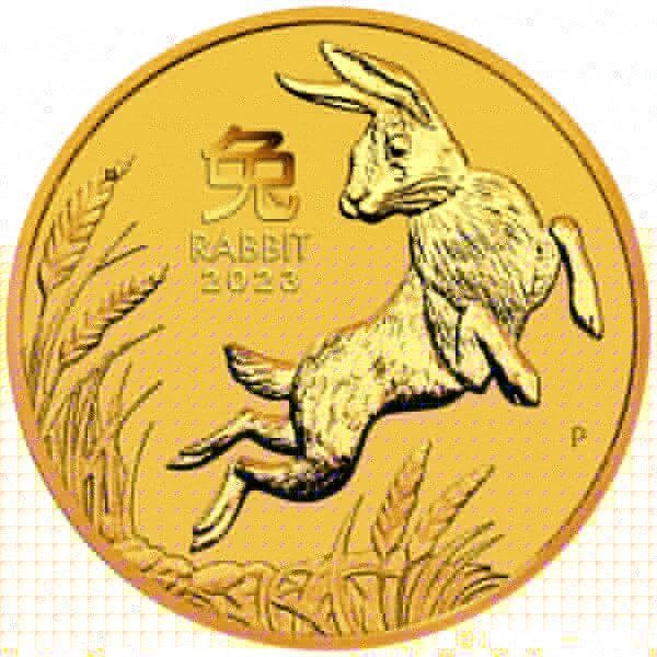 Lunární králík 1 unce zlata