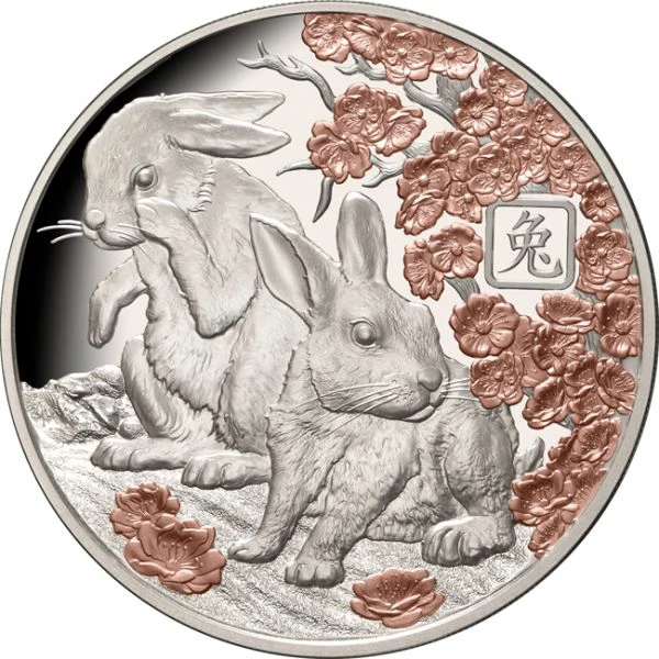 Lunární králík 1 unce stříbra