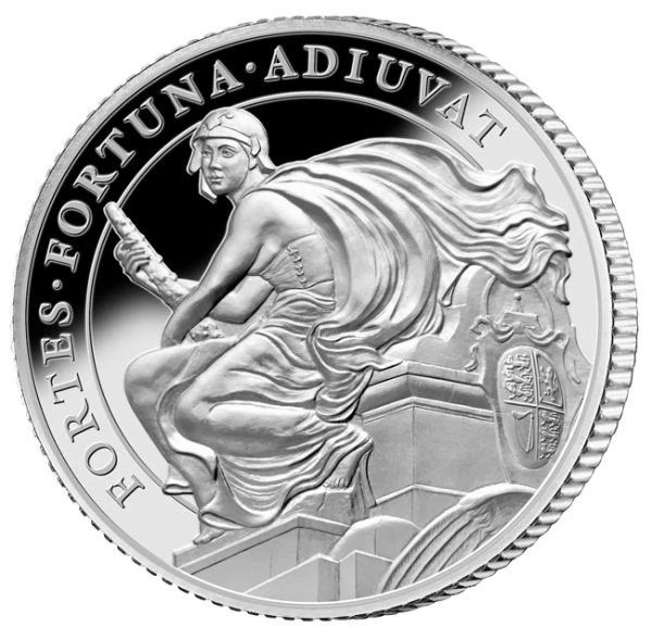 Queens Virtues (Královniny ctnosti) - Courage/Odvaha, 1 oz stříbra
