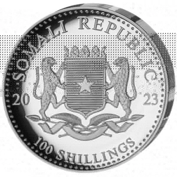 Slon 1 unce stříbrné mince s ultra vysokým reliéfem