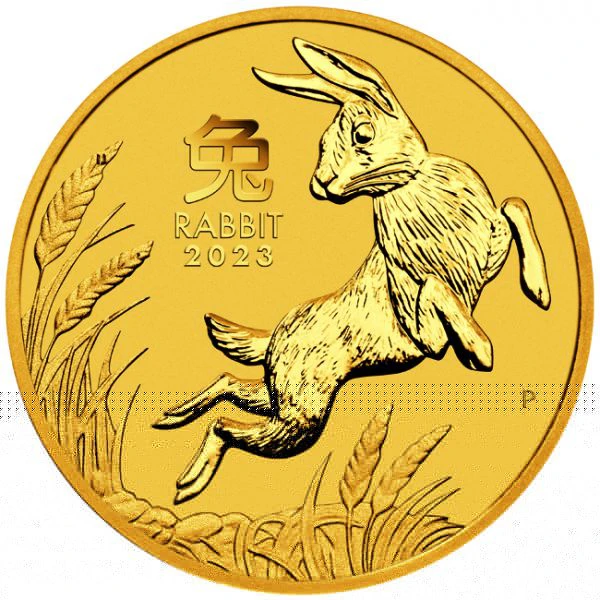 Zlatá minca Lunárna séria III - Rok Zajaca 2023, 10 oz 