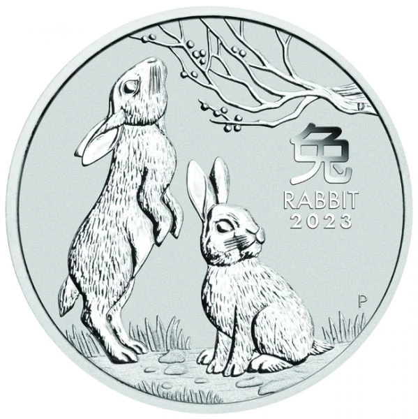 Strieborná minca Rok Zajaca 1/2 Oz 2023 