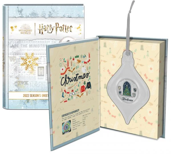 Vánoční pozdravy 2022 - Harry Potter, 1 oz stříbra