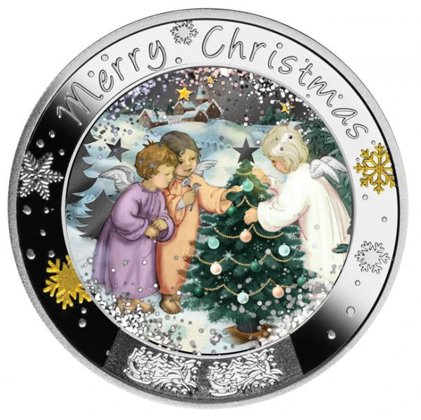 Veselé Vánoce! - stříbrná mince