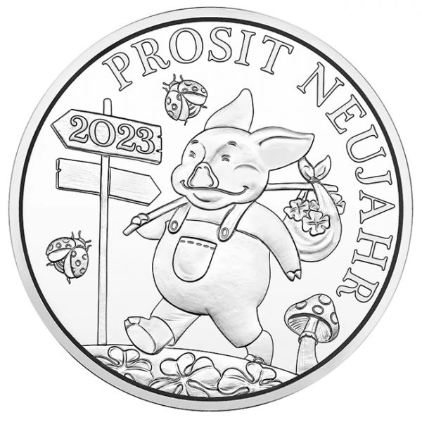 Šťastný žeton 2023, stříbrná mince