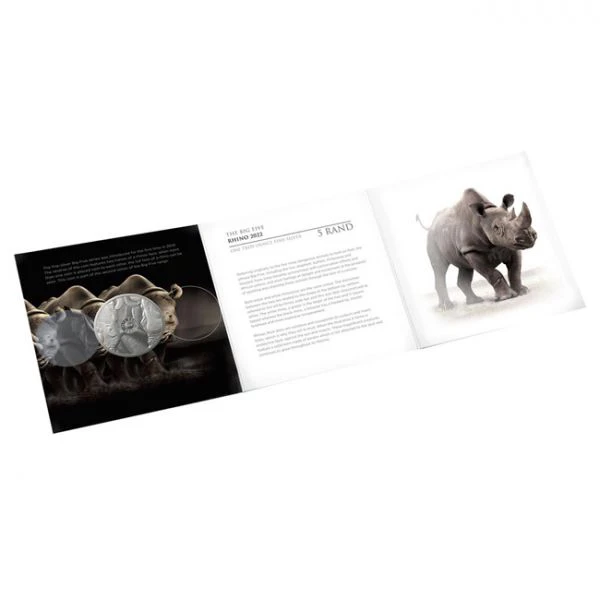 Velká pětka II - Nosorožec, 1 oz stříbra, 2022