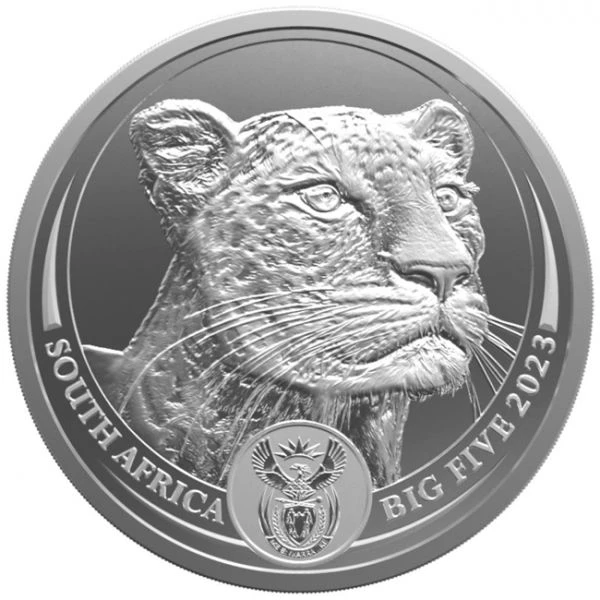 Big Five II - Leopard 2023, 1 oz stříbra