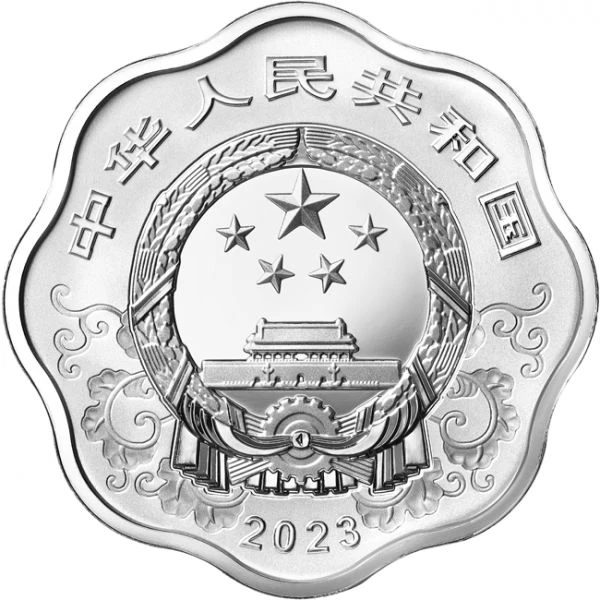 Lunární králík 2023 - tvar květu, stříbrná mince