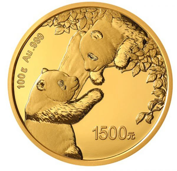 Zlatá mince Panda 100 g PP - 2023, v etuji