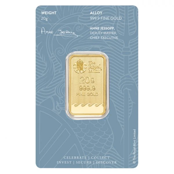 Zlatý zliatok 20 g -  Královská mincovna