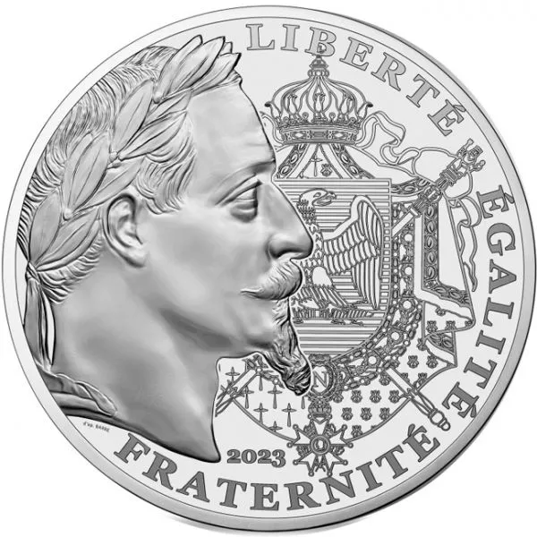 Napoleon, stříbrná mince, PP
