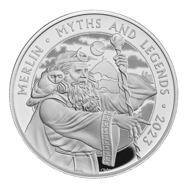 Merlin, stříbrná mince 1 oz 